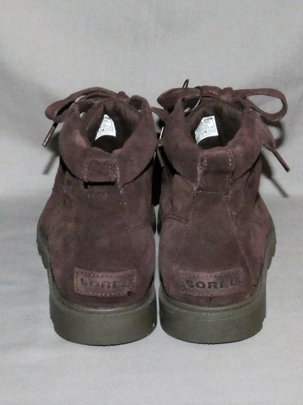 NEW Sorel Brown Suede Waterproof Lace Up Boots Youth size 5 - Picture 7 of 10